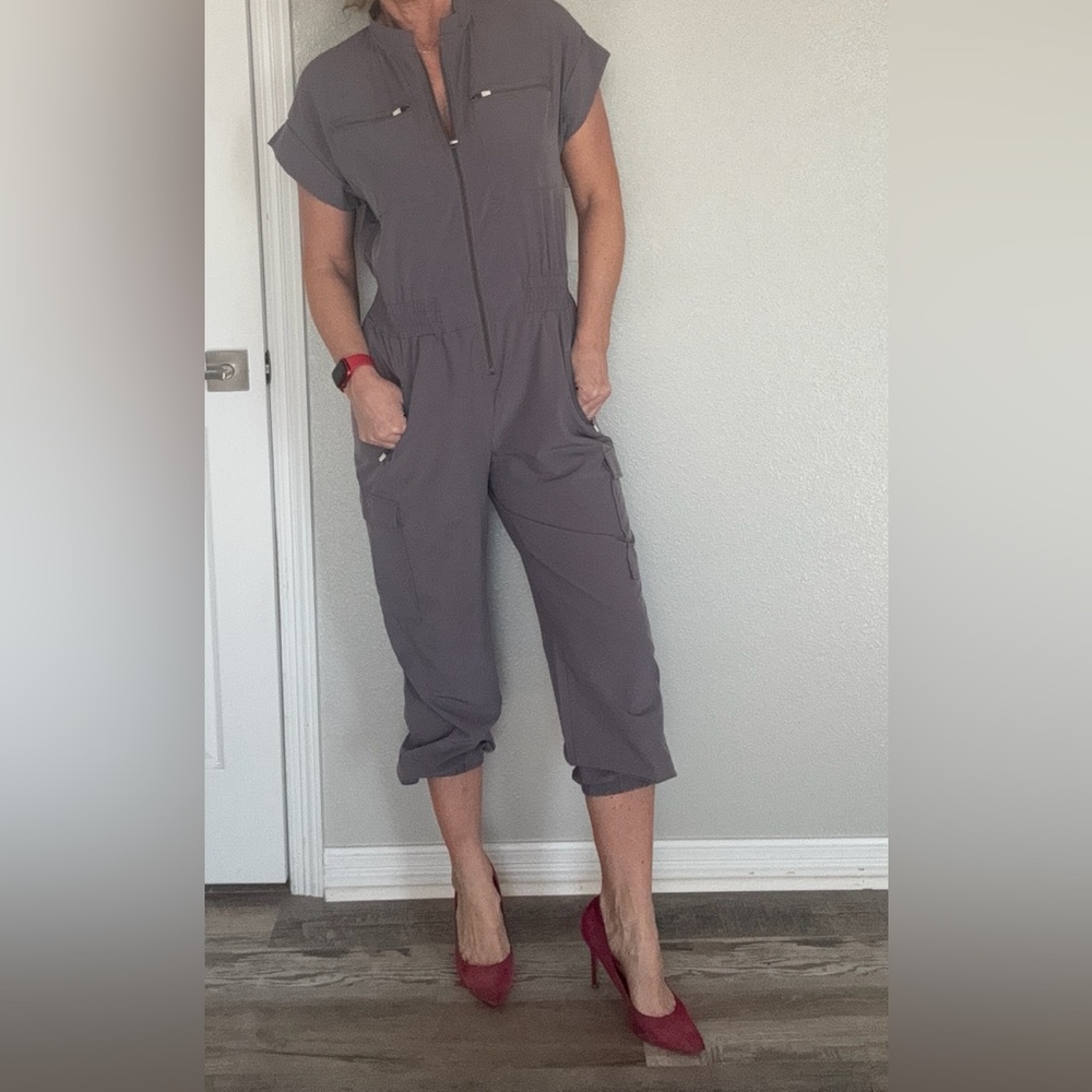 Max Studio Gray Jumpsuit